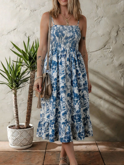 Wild Blue Hydrangea Summer Dress