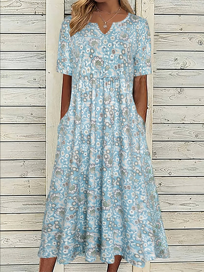 Margherita Azzurra — Abito con stampa floreale