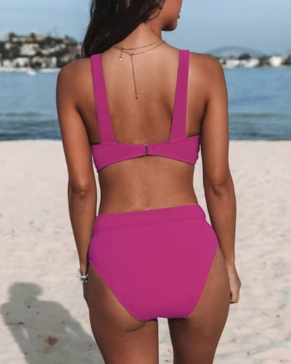 Hilde – Costume Intero a Vita Alta Tinta Unita
