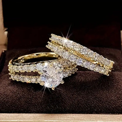 Set di anelli amore eterno | Oro