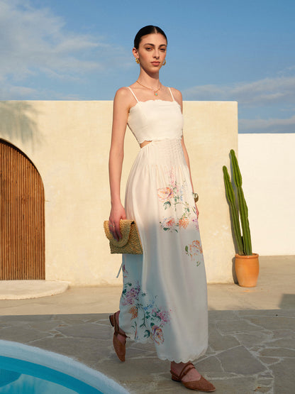 Maxi Abito con Fiori di Ciliegio