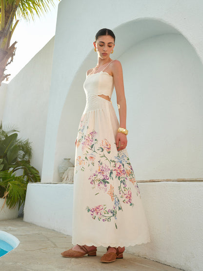 Maxi Abito con Fiori di Ciliegio