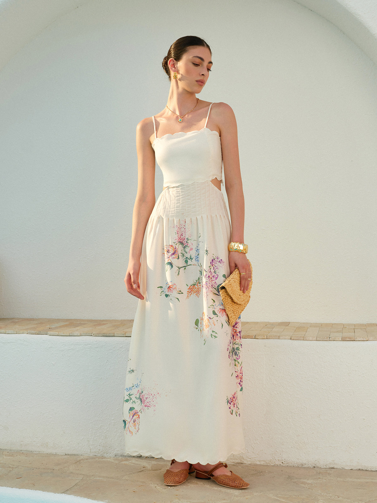 Maxi Abito con Fiori di Ciliegio