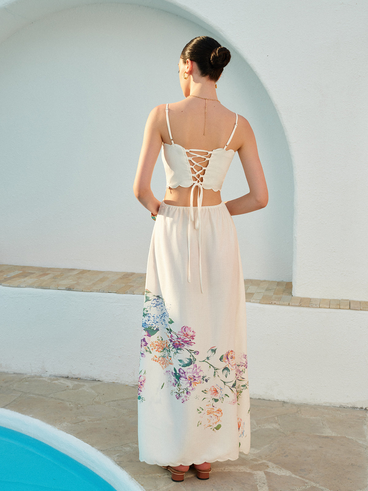 Maxi Abito con Fiori di Ciliegio