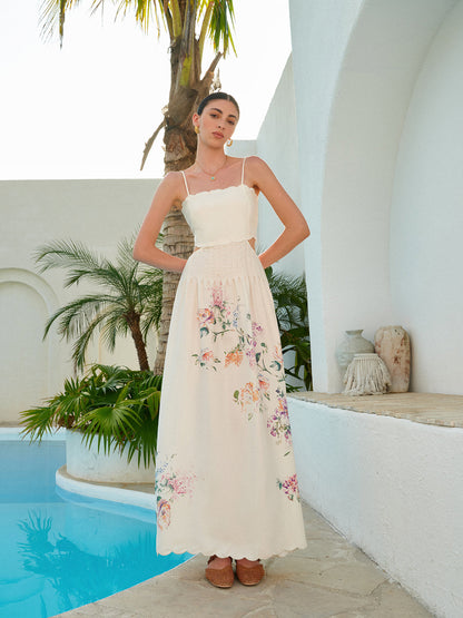Maxi Abito con Fiori di Ciliegio