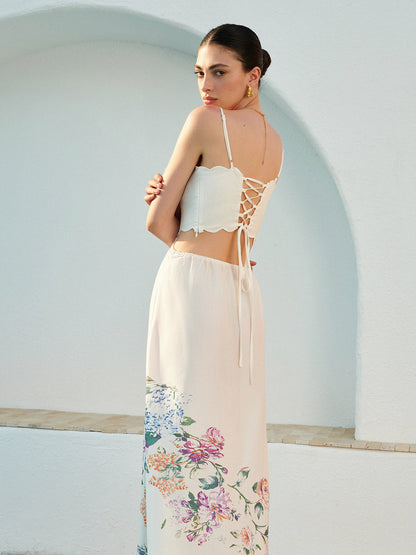 Maxi Abito con Fiori di Ciliegio