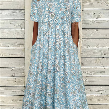 Margherita Azzurra — Abito con stampa floreale